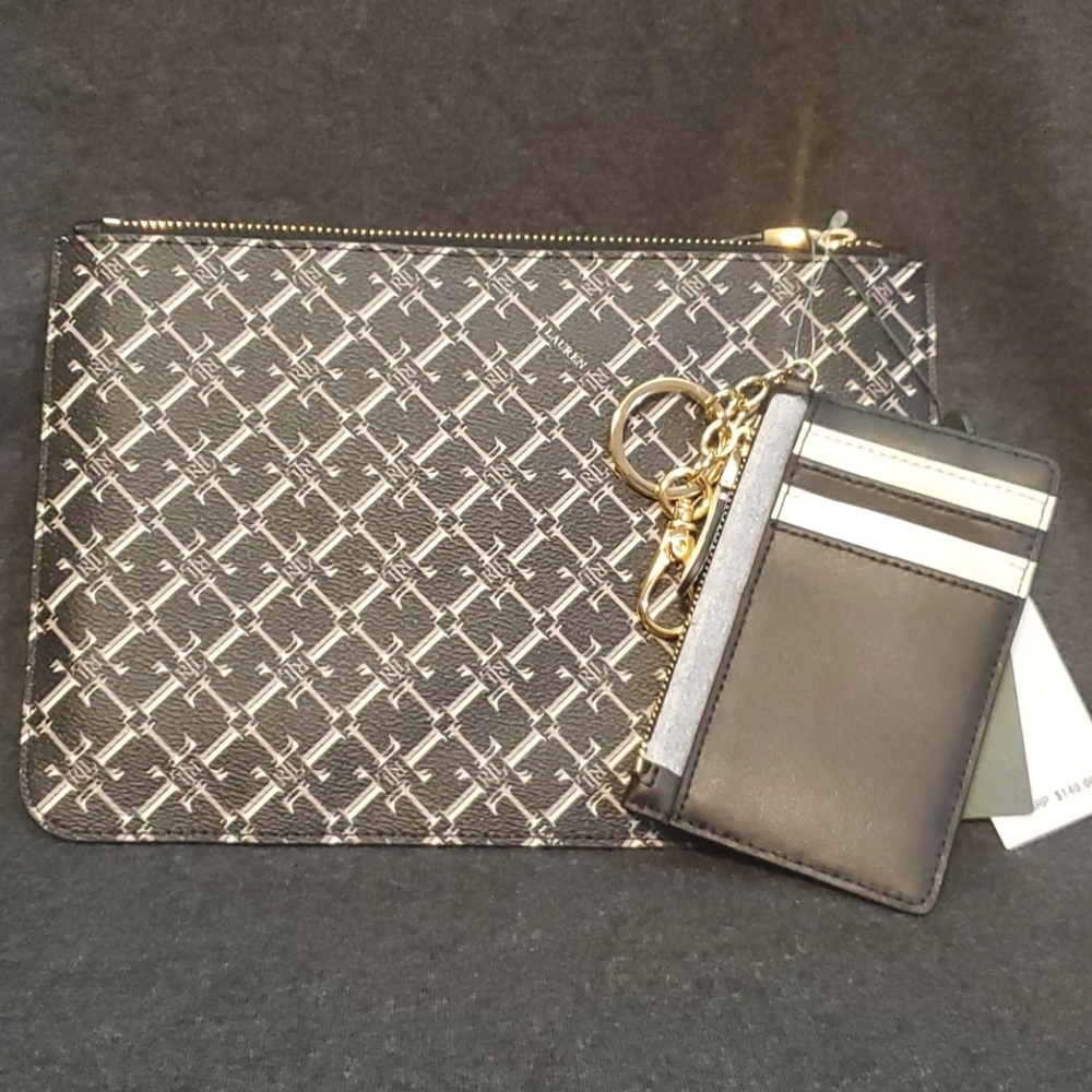 NWT Lauren Ralph Lauren Pouch Duo Set - Picture 3 of 4